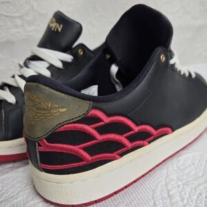 Low Top Nike Air Jordan 1 Centre Court 10.5 Black Mystic Hibiscus Basketball